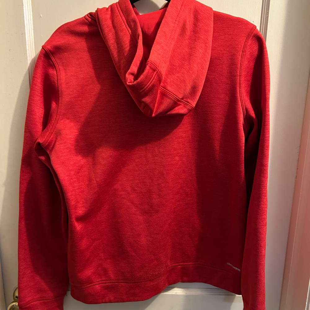 Adidas red‎ Climawarm hoodie medium - Picture 2 of 7